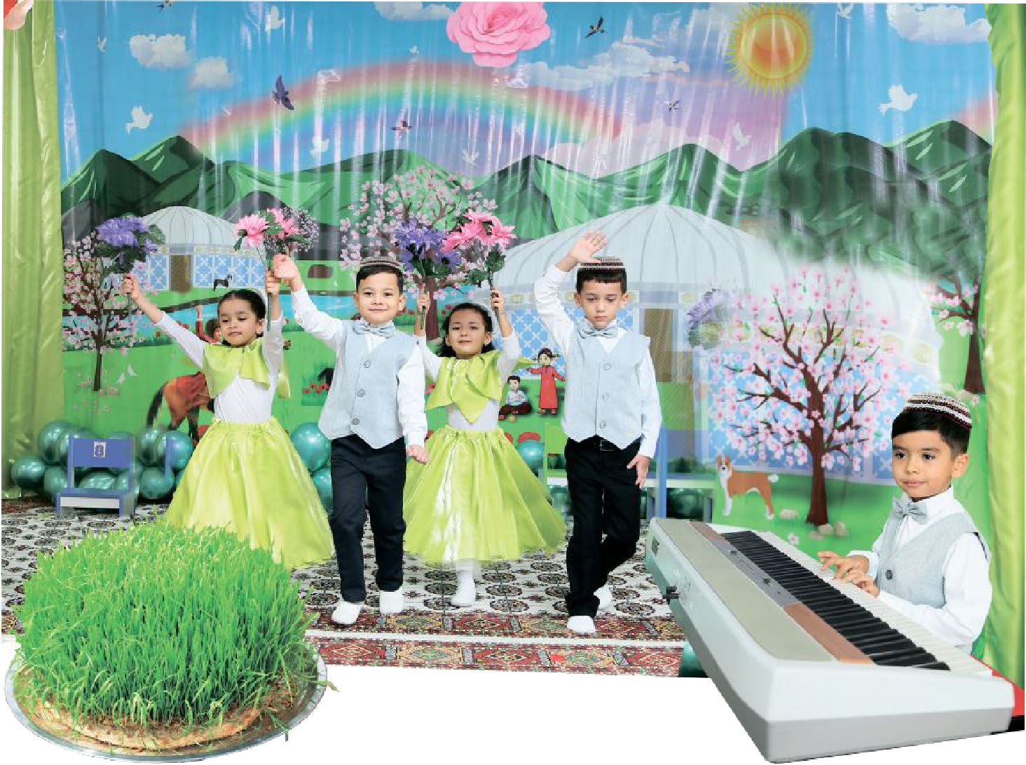 ÇAGALAR BAGLARYNDA “NOWRUZ GELDI ILIME!” ATLY SÄHERLIGIŇ GURALYŞ AÝRATYNLYKLARY
